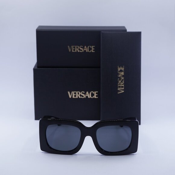 Versace VE4496U GB1/87 Square Sunglasses – Black/Dark Grey main image 6